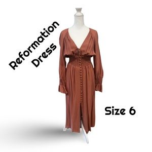 Reformation Button Down Dress size 6